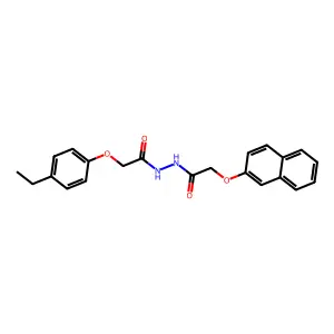 2-(4-ethylphenoxy)-N'-(2-naphthalen-2-yloxyacetyl)acetohydrazide structure