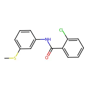 2-chloro-N-(3-methylsulfanylphenyl)benzamide structure