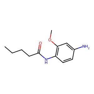 N-(4-amino-2-methoxyphenyl)pentanamide structure