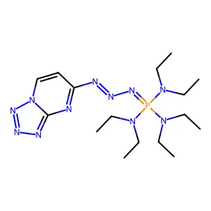 Tetrazolo[1,5-a]pyrimidine, 7-[3-tris(diethylamino)phosphanilydene-1-triazenyl]- structure