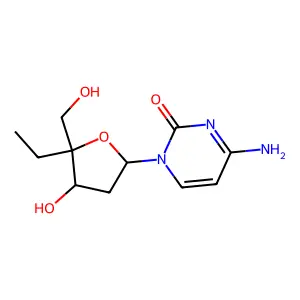 2'-deoxy-4'-ethylcytidine structure