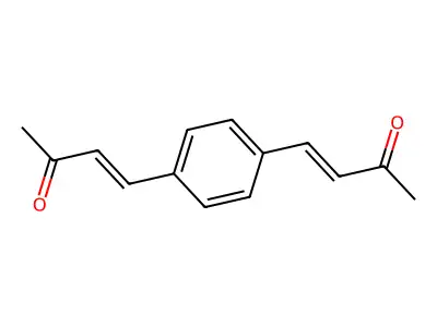 4,4'-Benzene-1,4-diylbisbut-3-en-2-one structure