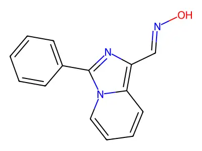 (NZ)-N-[(3-phenylimidazo[1,5-a]pyridin-1-yl)methylidene]hydroxylamine structure