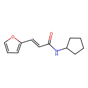 n-Cyclopentyl-3-(furan-2-yl)acrylamide structure