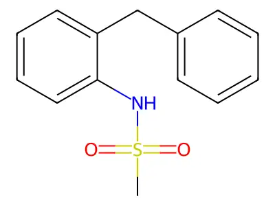 N-(2-benzylphenyl)methanesulfonamide structure
