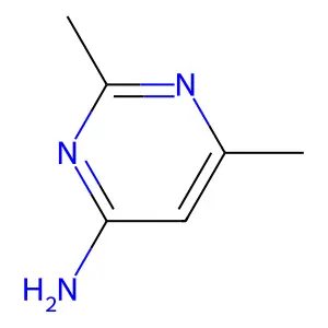 2,6-Dimethyl-4-aminopyrimidine structure