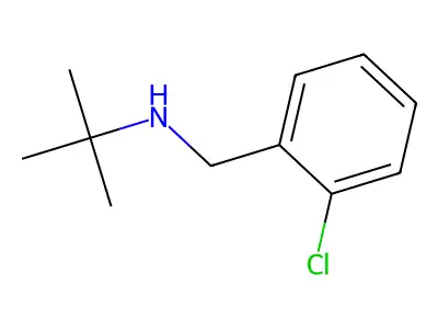 N-(2-Chlorophenylmethyl)tert-butylamine structure