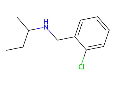 N-(2-chlorobenzyl)butan-2-amine structure