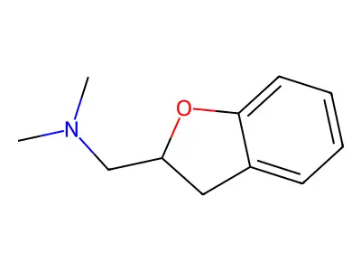 1-(2,3-dihydro-1-benzofuran-2-yl)-N,N-dimethylmethanamine structure
