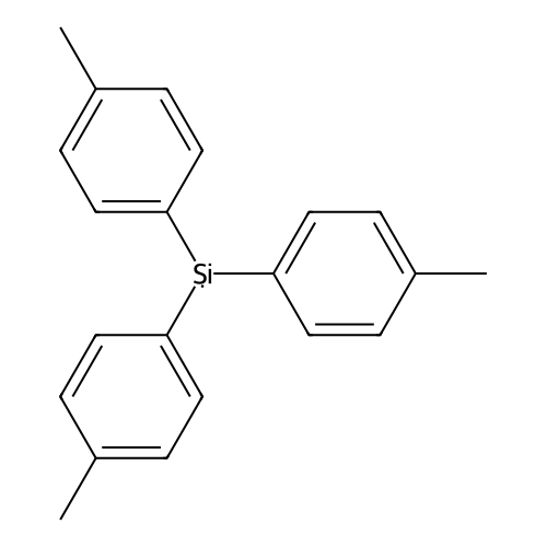 Tris(4-methylphenyl)silane structure