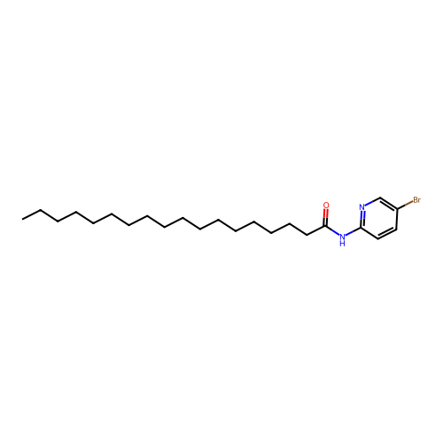 N-(5-bromopyridin-2-yl)octadecanamide structure