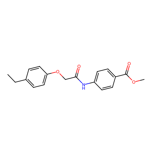 Methyl 4-{[(4-ethylphenoxy)acetyl]amino}benzoate structure