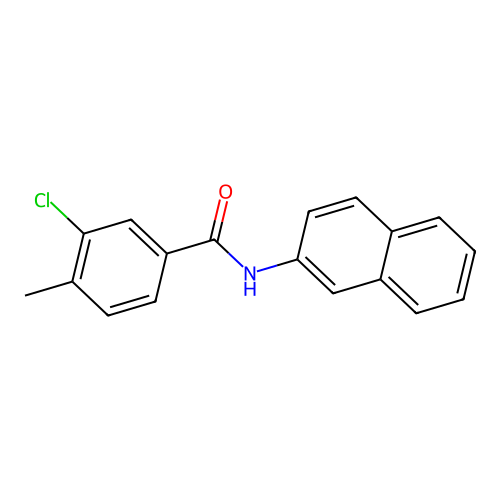 3-chloro-4-methyl-N-naphthalen-2-ylbenzamide structure