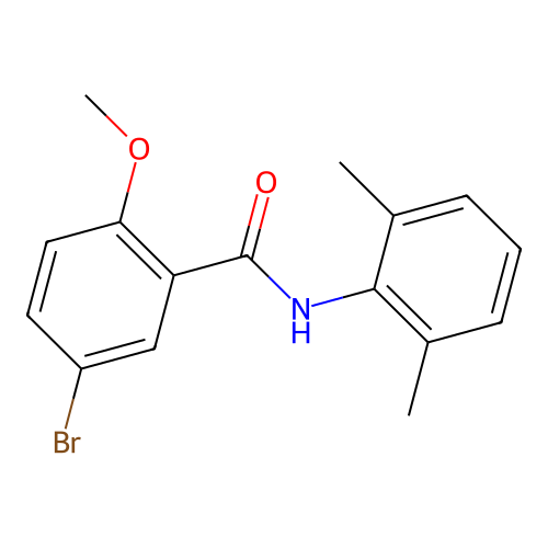 5-bromo-N-(2,6-dimethylphenyl)-2-methoxybenzamide structure