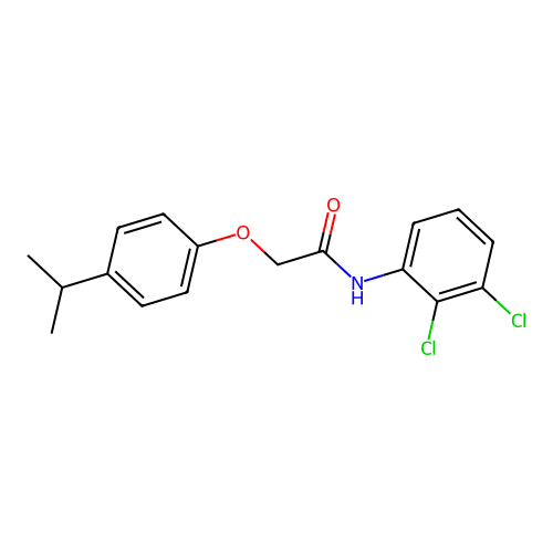N-(2,3-dichlorophenyl)-2-(4-isopropylphenoxy)acetamide structure