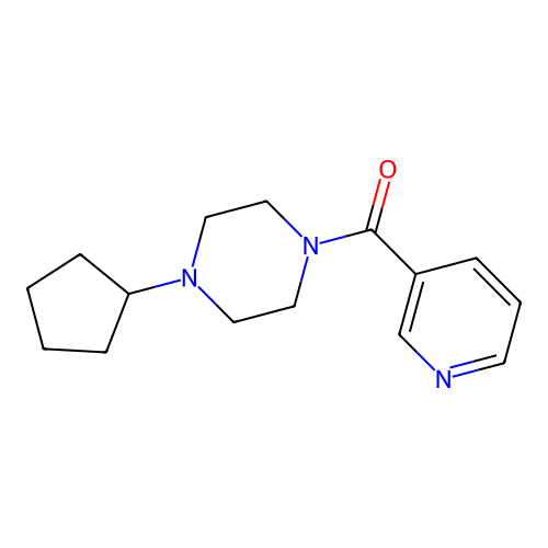 (4-Cyclopentylpiperazin-1-yl)(pyridin-3-yl)methanone structure