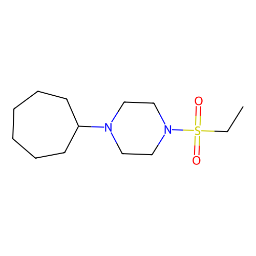 1-Cycloheptyl-4-(ethylsulfonyl)piperazine structure