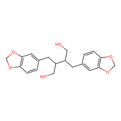 2,3-Bis(1,3-benzodioxol-5-ylmethyl)butane-1,4-diol structure