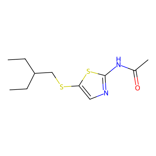 2-Amino-5-thio-substituted thiazole 68 structure