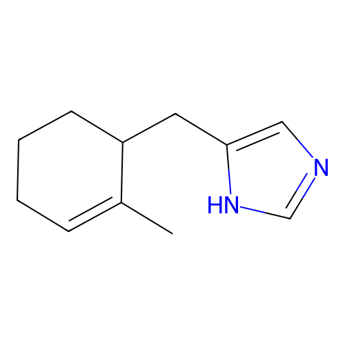 5-((2-Methylcyclohex-2-en-1-yl)methyl)-1H-imidazole structure