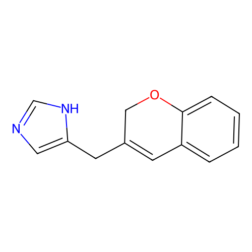 5-(2H-chromen-3-ylmethyl)-1H-imidazole structure