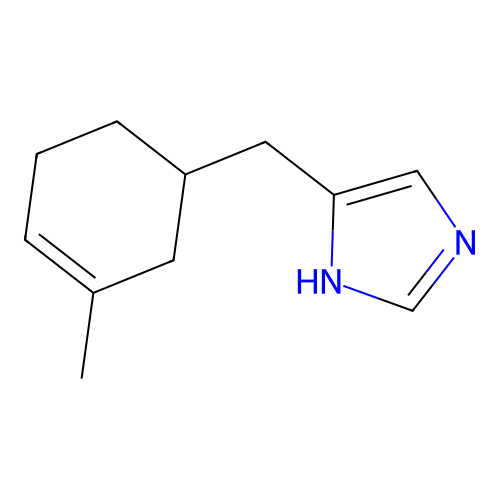 5-((3-Methylcyclohex-3-en-1-yl)methyl)-1H-imidazole structure