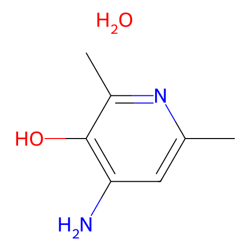 4-Amino-2,6-dimethylpyridin-3-ol;hydrate structure