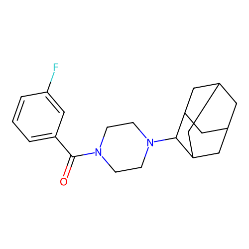 1-(2-Adamantyl)-4-(3-fluorobenzoyl)piperazine structure