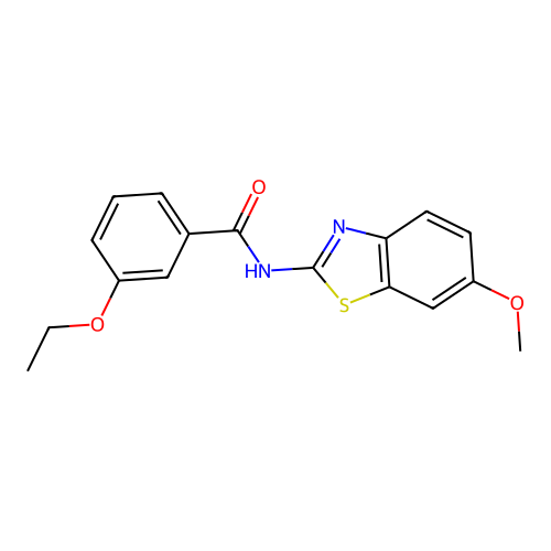 3-ethoxy-N-(6-methoxy-1,3-benzothiazol-2-yl)benzamide structure
