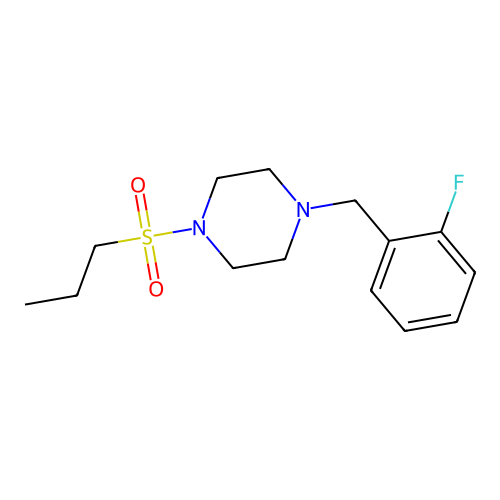 1-(2-Fluorobenzyl)-4-(propylsulfonyl)piperazine structure