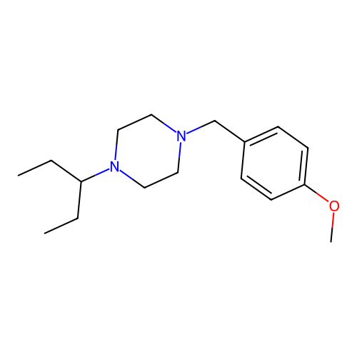 1-(4-Methoxybenzyl)-4-(pentan-3-yl)piperazine structure