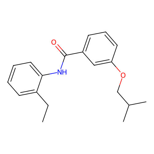 N-(2-ethylphenyl)-3-(2-methylpropoxy)benzamide structure