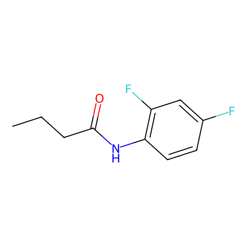 N-(2,4-difluorophenyl)butanamide structure
