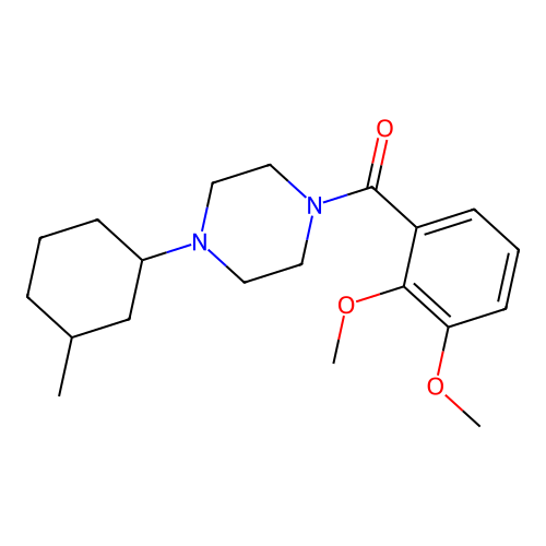 1-(2,3-Dimethoxybenzoyl)-4-(3-methylcyclohexyl)piperazine structure
