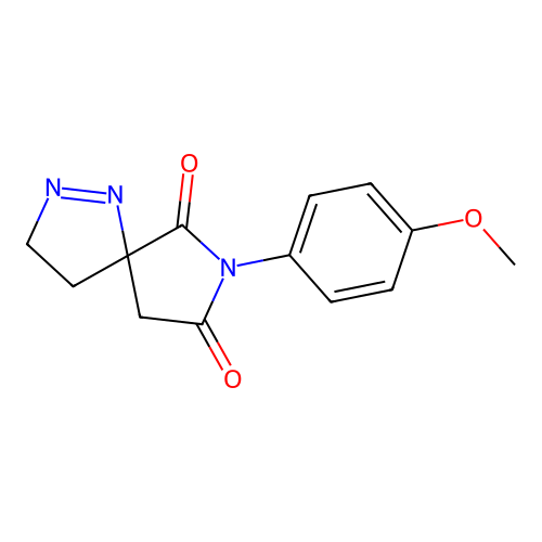 7-(4-Methoxyphenyl)-1,2,7-triazaspiro[4.4]non-1-ene-6,8-dione structure