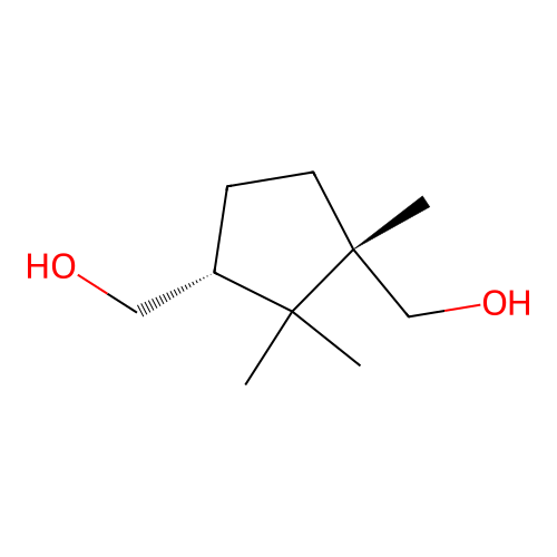 [(1R,3S)-3-(hydroxymethyl)-2,2,3-trimethylcyclopentyl]methanol structure