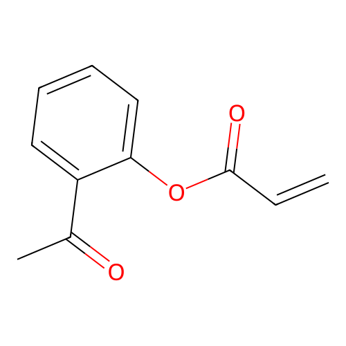 2-Acetylphenyl prop-2-enoate structure