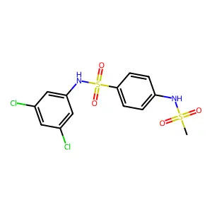 N-(3,5-dichlorophenyl)-4-(methanesulfonamido)benzenesulfonamide structure