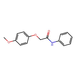 2-(4-methoxyphenoxy)-N-phenylacetamide structure