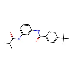 4-tert-butyl-N-[3-(2-methylpropanoylamino)phenyl]benzamide structure