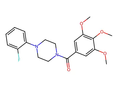 1-(2-Fluorophenyl)-4-(3,4,5-trimethoxybenzoyl)piperazine structure