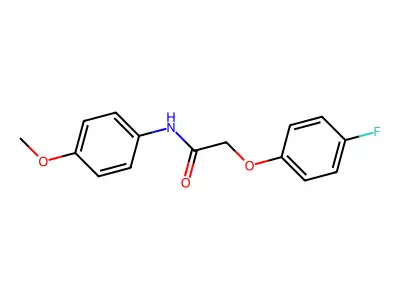 2-(4-fluorophenoxy)-N-(4-methoxyphenyl)acetamide structure