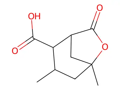 3,5-Dimethyl-7-oxo-6-oxabicyclo[3.2.1]octane-2-carboxylic acid structure