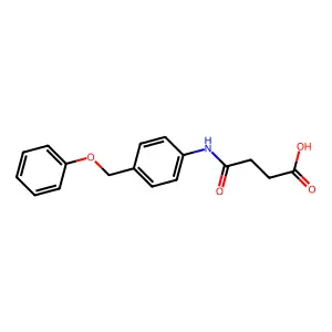 4-Oxo-4-[4-(phenoxymethyl)anilino]butanoic acid structure