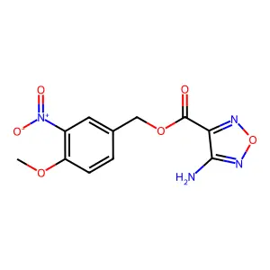 (4-Methoxy-3-nitrophenyl)methyl 4-amino-1,2,5-oxadiazole-3-carboxylate structure