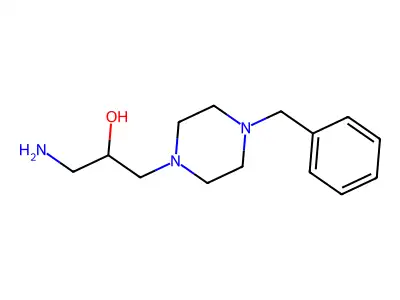 1-Amino-3-(4-benzylpiperazin-1-yl)propan-2-ol structure
