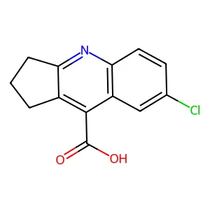 7-chloro-1H,2H,3H-cyclopenta[b]quinoline-9-carboxylic acid structure
