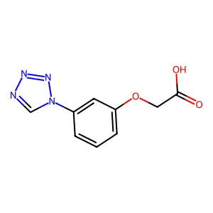 [3-(1H-tetrazol-1-yl)phenoxy]acetic acid structure