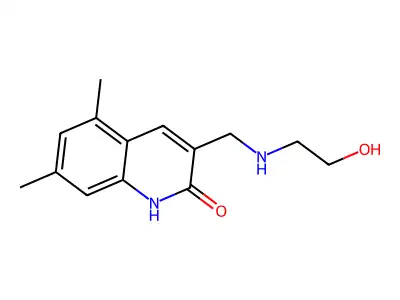 3-[[(2-Hydroxyethyl)amino]methyl]-5,7-dimethyl-2(1H)-quinolinone structure