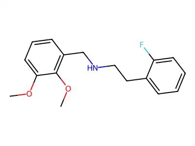 (2,3-Dimethoxy-benzyl)-[2-(2-fluoro-phenyl)-ethyl]-amine structure